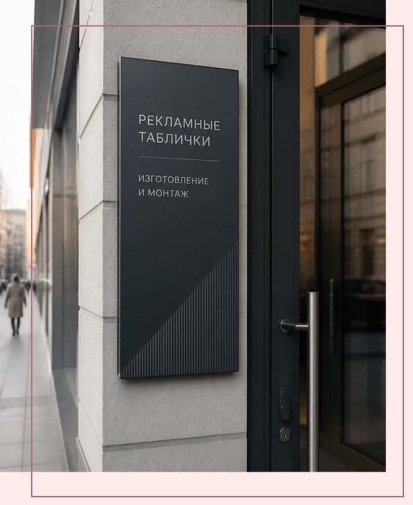 Рекламные таблички в Кирове по цене от 4663 р. | Аванза-Кри