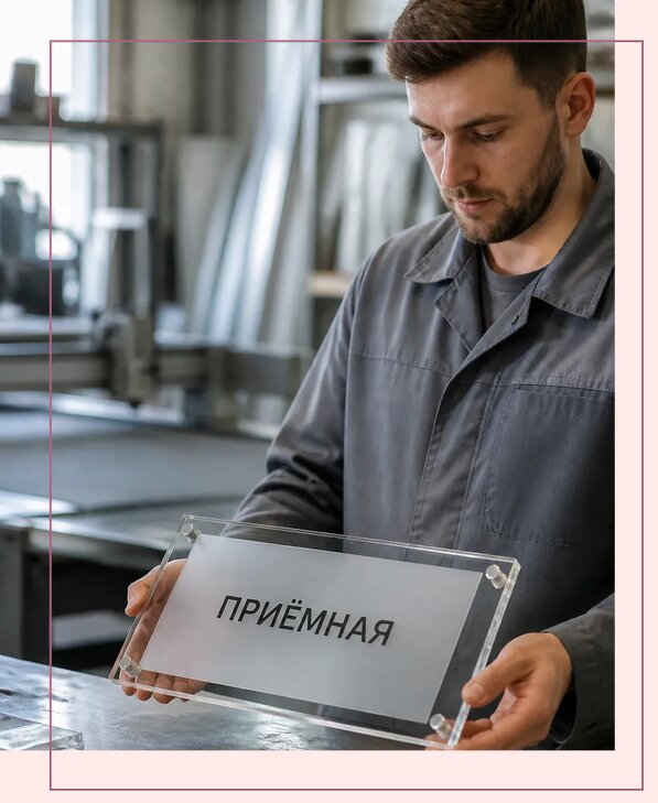 Таблички из оргстекла на заказ в Кирове от 4041 р. | Аванза-Кри